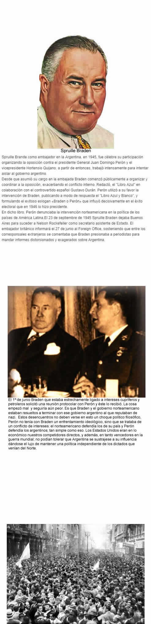 oposicion a peron en 1945